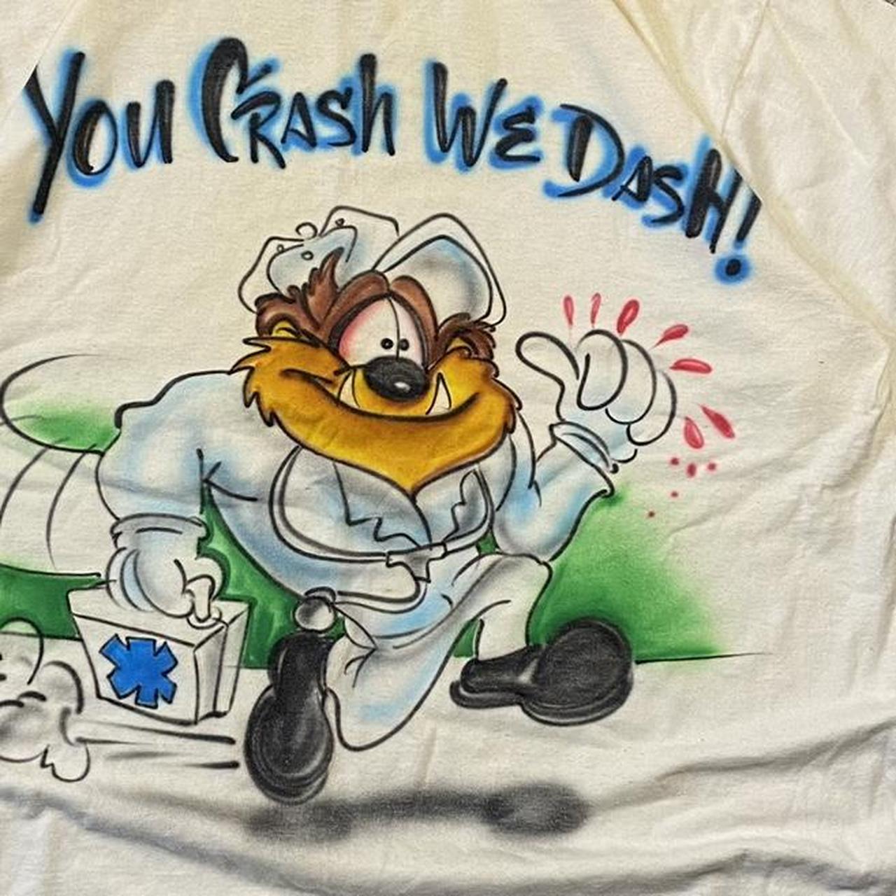 Vintage 90s “ You Crash We Dash” T-shirt!