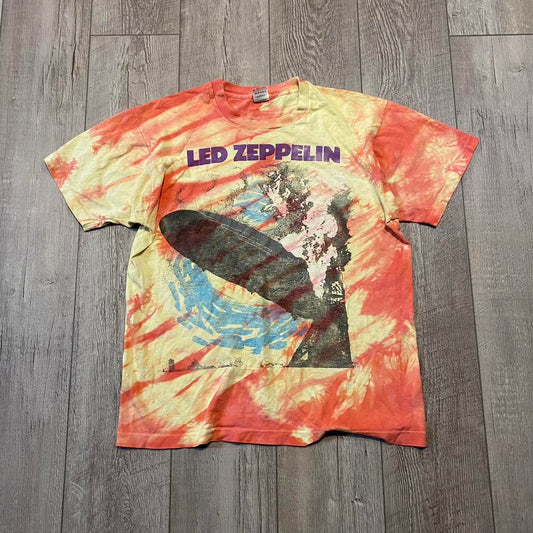 1990 Vintage Led Zeppelin Tie-Dye Tee