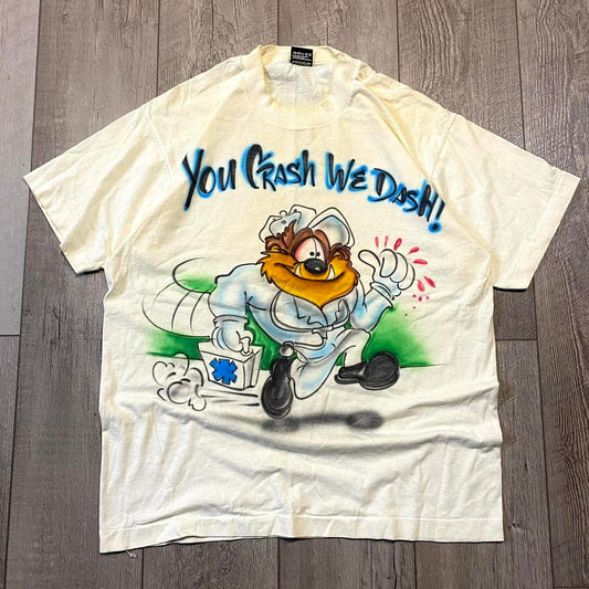 Vintage 90s “ You Crash We Dash” T-shirt!