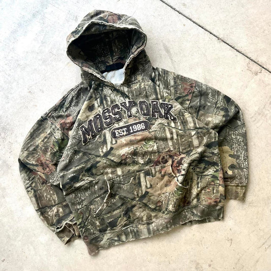 Vintage Y2K Mossy Oak Camo Hoodie